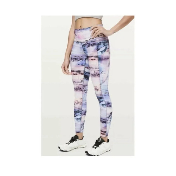 Lululemon Wunder Under HR 7/8 Tight Luxtreme 25" Sunrise Silhouette Mult… - Picture 1 of 12